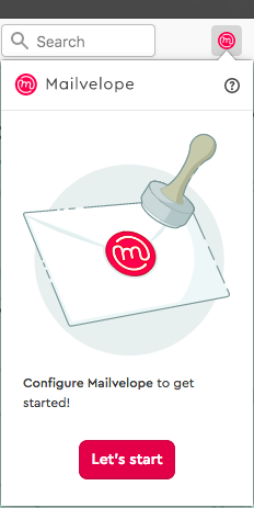 Mailvelope Willkommensbildschirm